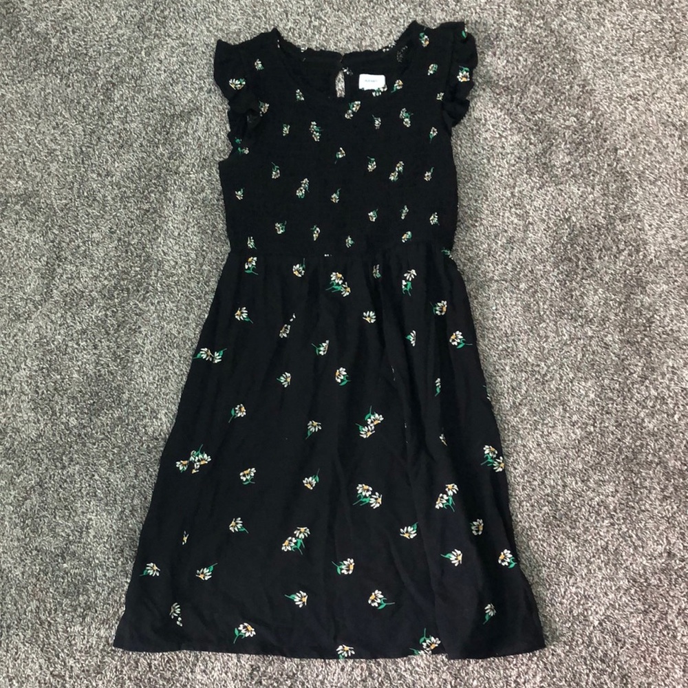 Girls Daisy Print Dress